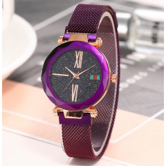 Жіночий годинник Starry Sky Watch на магнітній застібці Фіолетовий Самбір