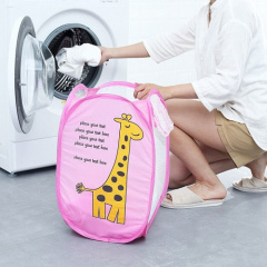 Корзина для игрушек UKC складная с боковым карманом 30х48 см 00336pink Розовый Київ
