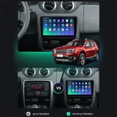 Штатная магнитола Lesko для Renault Duster (2010-2020 гг.) 9" 4/64 4G+CarPlay Premium GPS Android Хмельницкий