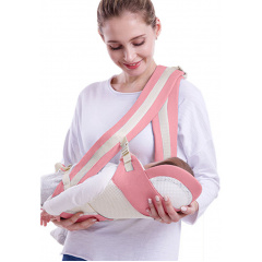 Хипсит эрго-рюкзак кенгуру переноска с сеткой Baby Carrier 6 в 1 Розовый (vol-10119) Новое