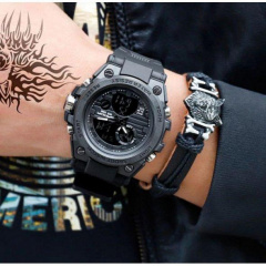 Годинник наручний чоловічий Sanda Tattoo Black Луцьк