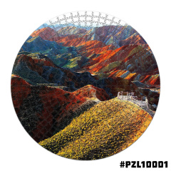 Дерев'яні пазли Wortex Woods Кольорові скелі Чжан'є Данксіа 50х50 см 508 елементи амеби PZL10001L Кременець