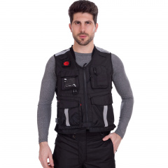Мотожилет текстильный с защитой торса SCOYCO JK116 р-р XXL Черный PT1272 Славута