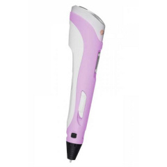 3D Ручка Smart Pro 3D Pen з РК-дисплеєм 49м пластику Трафарети Рожевий Хмельницкий