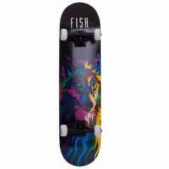 Скейтборд Fish Wolf SK-414-5 78x20x1,2 см Чорний (SK000772) Одесса