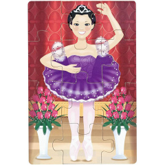 Дерев'яний пазл 4 в 1 Melissa&Doug "Казкові друзі" 12х4 елементів 15х20 см MD9520 Хмельник