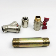 Комплект підключення лічильника Koer SET5 нікель 1/2" збільш. ФГО (вставка 110мм) Оріхів