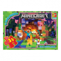 Пазли дитячі "Minecraft" Майнкрафт G-Toys MC787 35 елементів Ладан