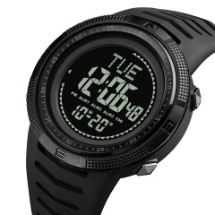 Годинник чоловічий спортивний з компасом Skmei 2147 Compass Чорний Курень