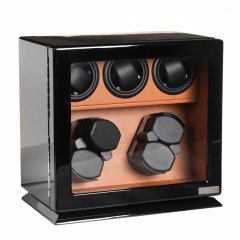 Скринька Salvadore для підзаводу 7 годинників 2905/BBR/DF 20x32x30 см Коричнево-чорний Березне