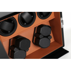 Скринька Salvadore для підзаводу 7 годинників 2905/BBR/DF 20x32x30 см Коричнево-чорний Березне