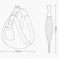 Cлінг для новонароджених Sears Roebuck 160x54 Рожевий (v-12653) Енергодар