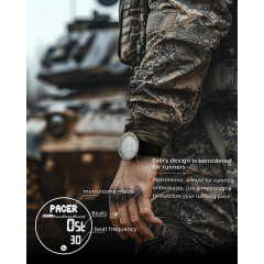 Наручний годинник чоловічий North Edge Tank3 5BAR з компасом Чорний (3458) Коломыя