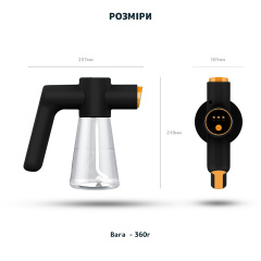 Ручний портативний розпилювач для дезінфектора Nano Spray Machine F9 чорний. Для швидкої дезінфекції приміщень Киев