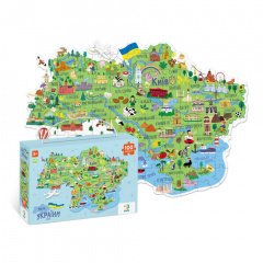 Дитячі пазли "Карта України" DoDo Toys 300267 100 елементів Доманівка