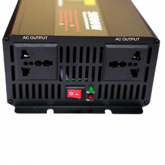 Перетворювач напруги інвертор Eryuan 5000W LCD DC/AC 12V-220V з чистою синусоїдою та вольтметром Black Гуляйполе