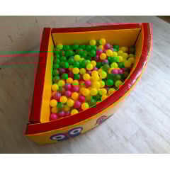 Сухий басейн Тиа-Спорт кутовий 150х40 см з аплікацією Різнокольоровий Самбор