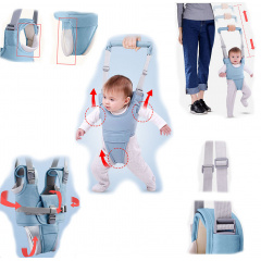 Набір 2Life віжки-ходунки з наколінниками та черевики Блакитний (vol-9243) Косов