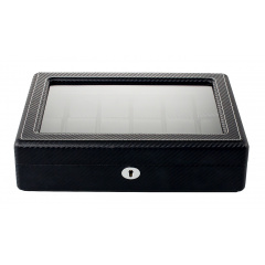 Шкатулка для зберігання годинників Salvadore 18W-KCC 340х260х90 мм Чорний Доманёвка