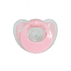 Дитяча силіконова пустушка Mega Zayka MGZ-0517(Pink) кругла Енергодар