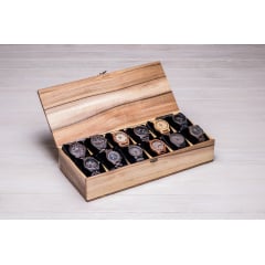 Дерев'яна коробочка для зберігання наручних годинників ecoWalnut 8.2х40.9х18 см Київ