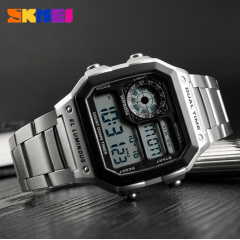 Наручний годинник чоловічий Skmei Ripple Silver 1335S Сріблястий (1540) Гайсин