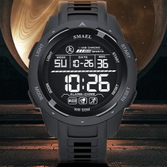 Наручний годинник чоловічий Smael Brutto Pro Чорний (3274) Костопіль