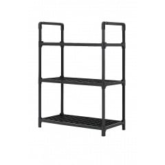 Полиця-стелаж для кухонного приладдя з гачками UKC YH-6616-2 48х26х71 см Чорний Новое