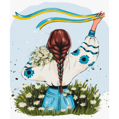 Картина за номерами BrushMe серії Патріот "Україна в квітах" ©Alla Berezovska 50х60см BS53130L Умань
