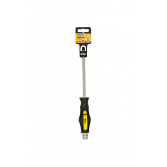 Викрутка ударна шліцева магнітна MASTERTOOL GM EXTERNAL HEX SL8х150 мм ручка з покриттям TPR (49-6815) Дзензелівка