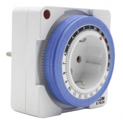 Розетка з таймером електро-механічна добова XON E-Tech SwitchTimer X234 16А 230В Білий (XSTLA012415W 7317) Чернігів