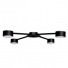 Люстра стельова MSK Electric Copter на чотири круглих плафони під лампи GX53 NL 8040-4 BK Чорний (618807) Тернопіль