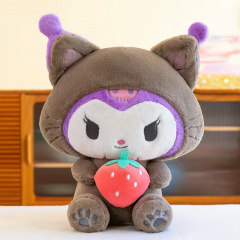 М'яка іграшка плюшева Hello Kitty аніме Куромі полуничка 85 см Коричневий (1009) Херсон