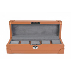 Шкатулка для зберігання годинників Salvadore 5W-BrGF Світло-коричневий Виноградов