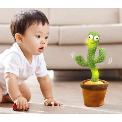 Танцюючий та співаючий кактус OPT-TOP Dancing Cactus на 120 пісень з підсвічуванням Зелений (1756374515) Вінниця