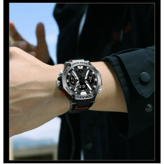 Тактичний наручний годинник Smael 8087 Black (16682-hbr) Каменка-Днепровская
