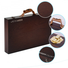 Набір для творчості WORISON Deluxe у дерев`яній коробці 80 предметів Городок