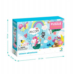 Дитячі пазли "Пригоди єдиноріжків" DoDo Toys 300416 30 ел. Мелитополь