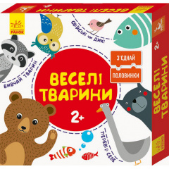Зʼєднай половинки Ranok Creative Веселі тварини 12 двобічних пазлів укр 827003 Володарськ-Волинський