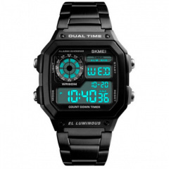 Чоловічий годинник Skmei 1335 Ripple Black Городок