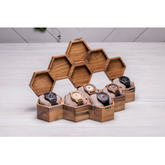 Коробочка-органайзер для 6 годинників ecoWalnut 7.3х43.4х18.8 см Вінниця