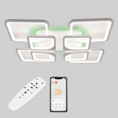 Стельова LED люстра Sunlight 5631/4+4 R білий Петрове