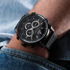 Годинник чоловічий водостійкий наручний Lee Cooper Wolf Чорний (2492688305) Рівне