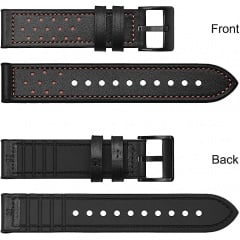Ремінець шкіряний універсальний BeWatch dot 22 мм Black (1240101WW) Самбор