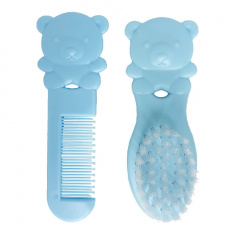 Набір дитячий гребінець і щітка "Ведмедик" Mega Zayka MGZ-0711(Blue) блакитний Тернополь