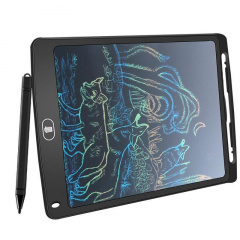 Кольоровий графічний планшет LCD-планшет для малювання Writing Tablet 12 дюймів Black (2172312) Рівне