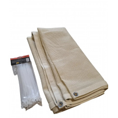 Сітка ширма для балкона No Brand 110 г/м2 90x500 см Молочний (2595581316) Цумань