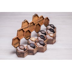 Сотова скринька для 9 годинників ecoWalnut 7.3х59.7х18.8 см Київ