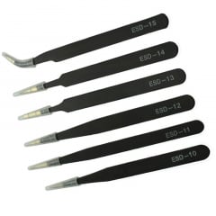 Набір універсальних металевих пінцетів UFR 6 шт. для точних робіт (051020) Косов