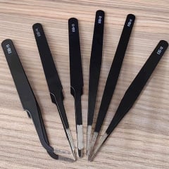 Набір універсальних металевих пінцетів UFR 6 шт. для точних робіт (051020) Косов